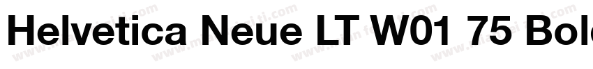 Helvetica Neue LT W01 75 Bold字体转换
